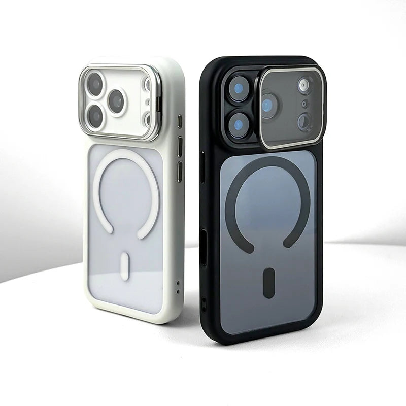 Translucent Acrylic MagSafe Case with Alloy Lens Bracket for iPhone 17 Pro & iPhone 17 Pro Max