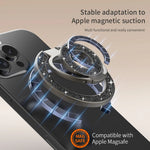 Universal Magnetic Phone Grip and Kickstand with Double-Sided Ring