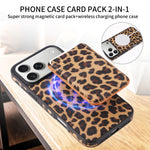 MagSafe Compatible Leather Case with Detachable Card Holder for iPhone 17 Series