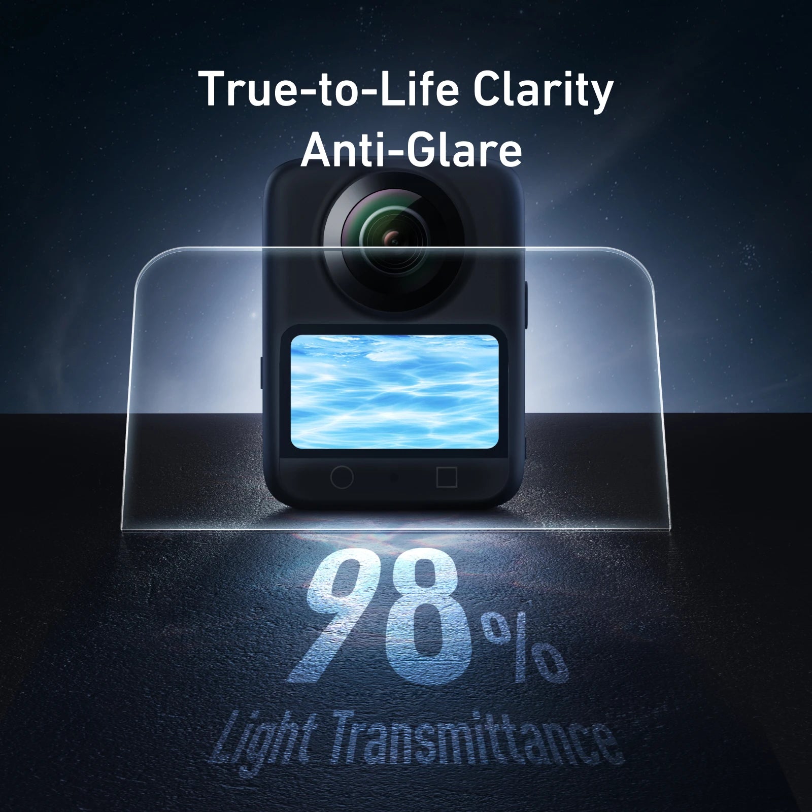 Tempered Glass Screen Protector for DJI Osmo 360