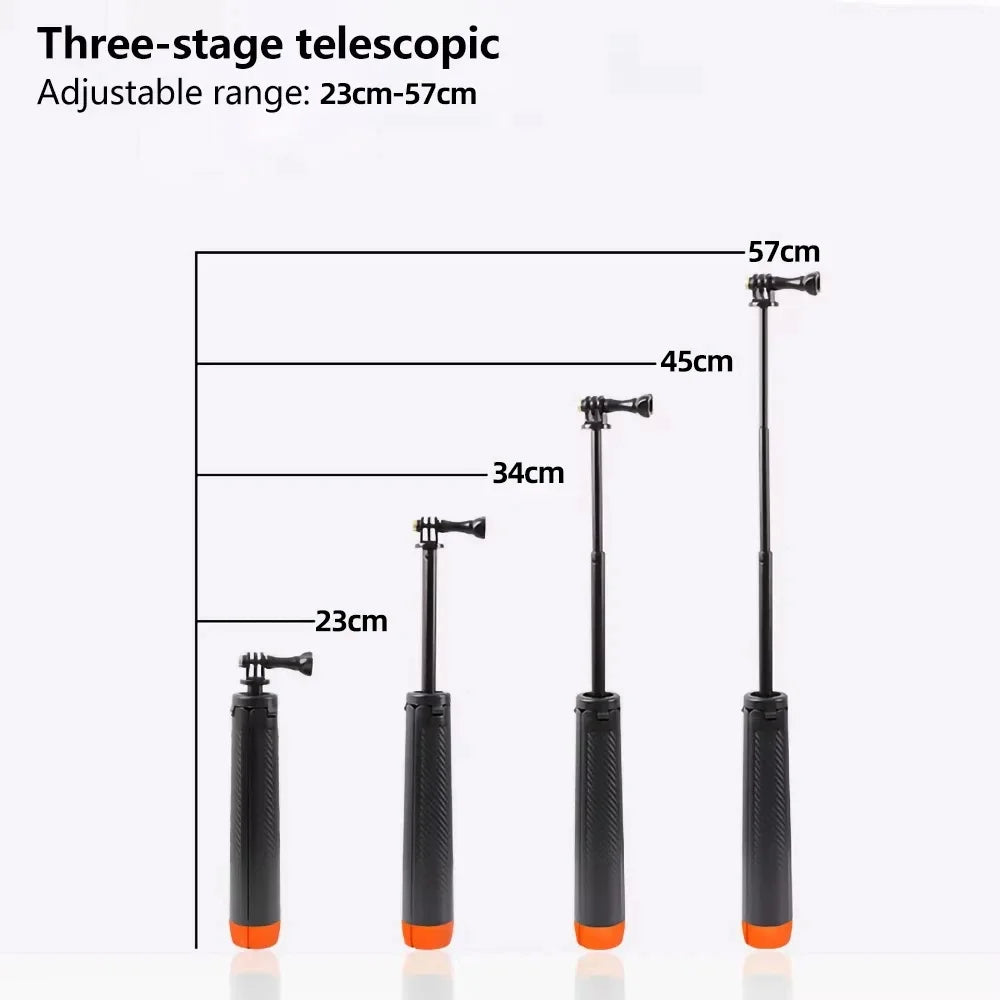 Floating Selfie Stick & Tripod for Action Cameras