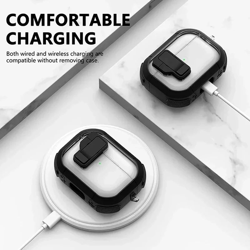 Shockproof Transparent Earphone Case for AirPods Pro