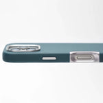 Premium Magnetic Vegan Leather Full Cover Case with Aluminum Alloy Camera Button Bezel for iPhone 16 Series