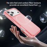 Protective Carbon Fiber Texture MagSafe Case for iPhone 17 Series