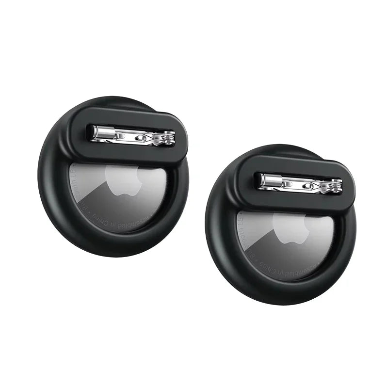 Secure Silicone AirTag Case with Safety Pin