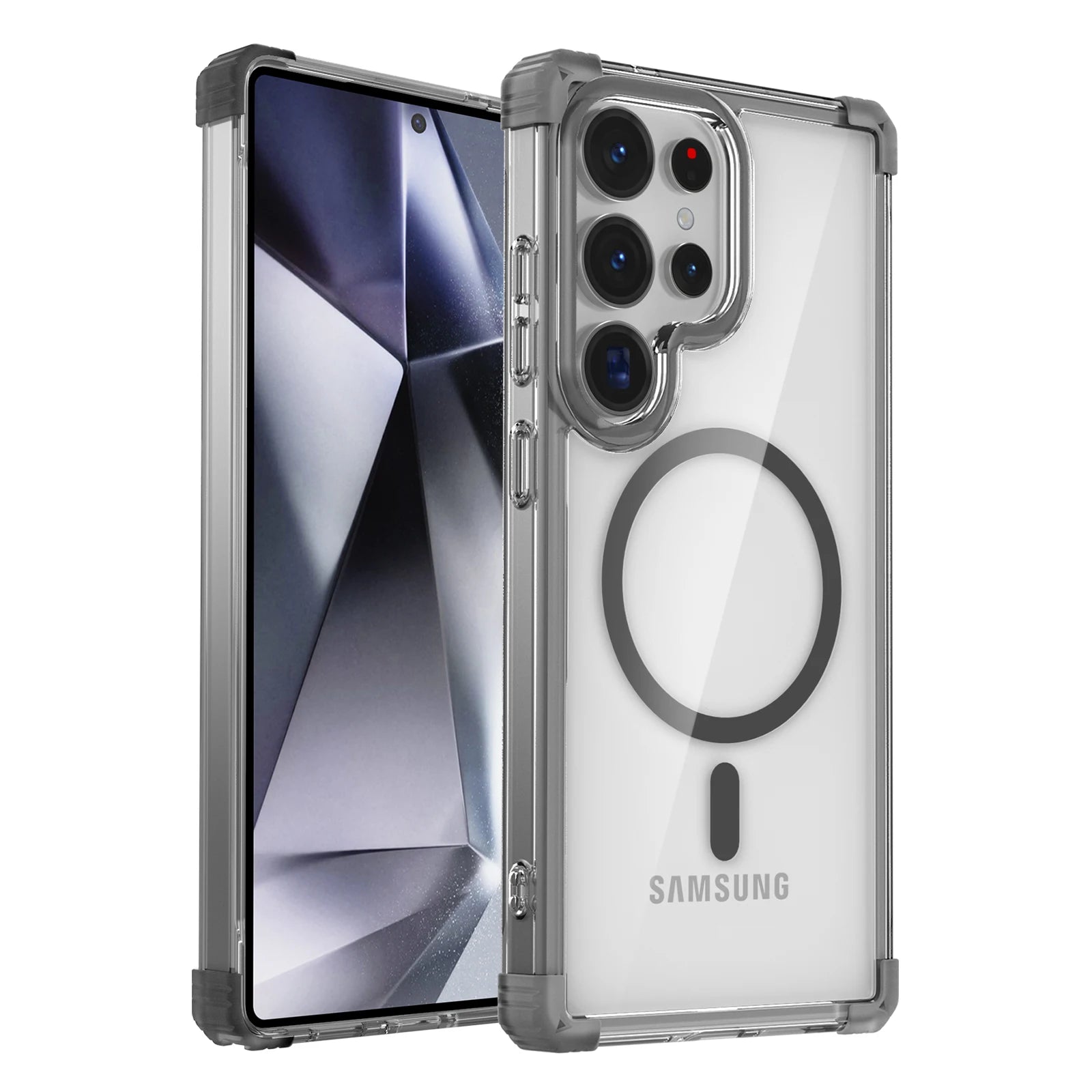 Clear Acrylic Magnetic Case with Airbag Corners for Samsung Galaxy S26 Series