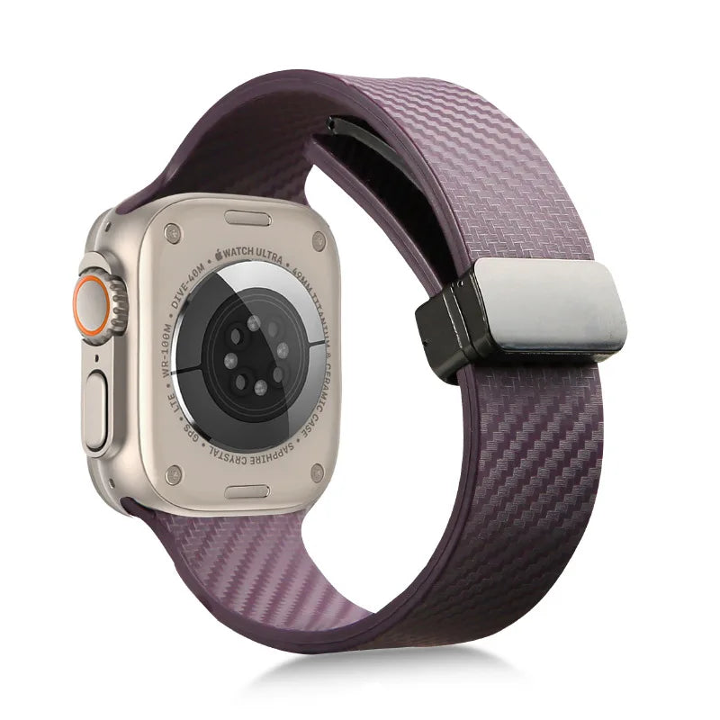 Carbon Fiber Style Band for Apple Watch