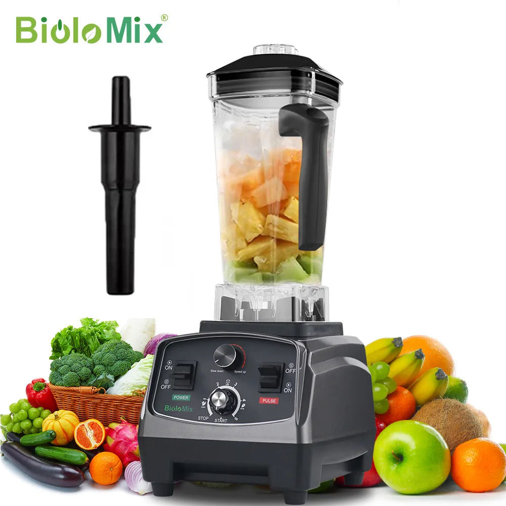 BioloMix 3HP 2200W Heavy Duty Commercial Grade Timer Blender Mixer Juicer Fruit Food Processor