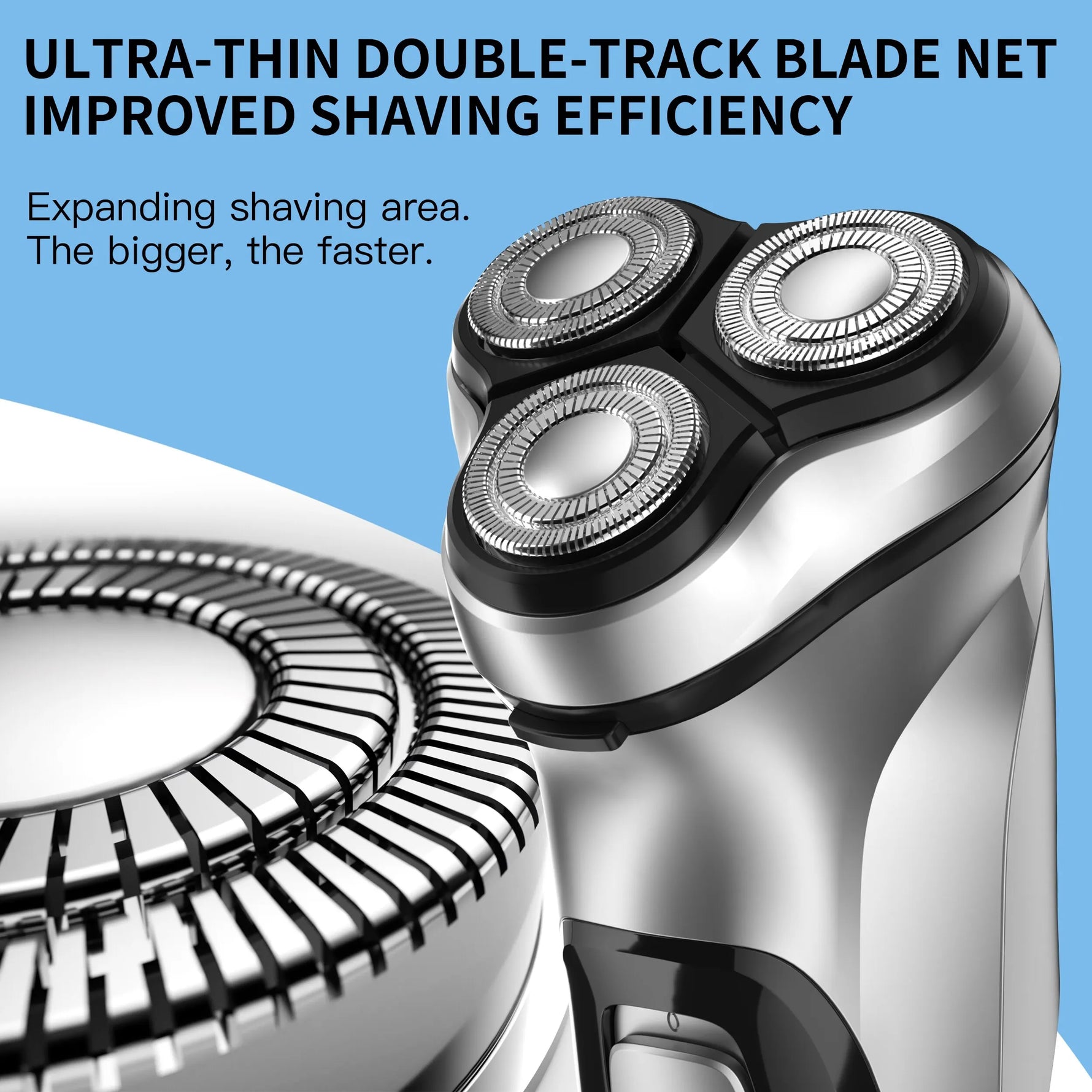 ENCHEN Blackstone USB-C Rechargeable Electric Shaver with 3D Rotary Blades