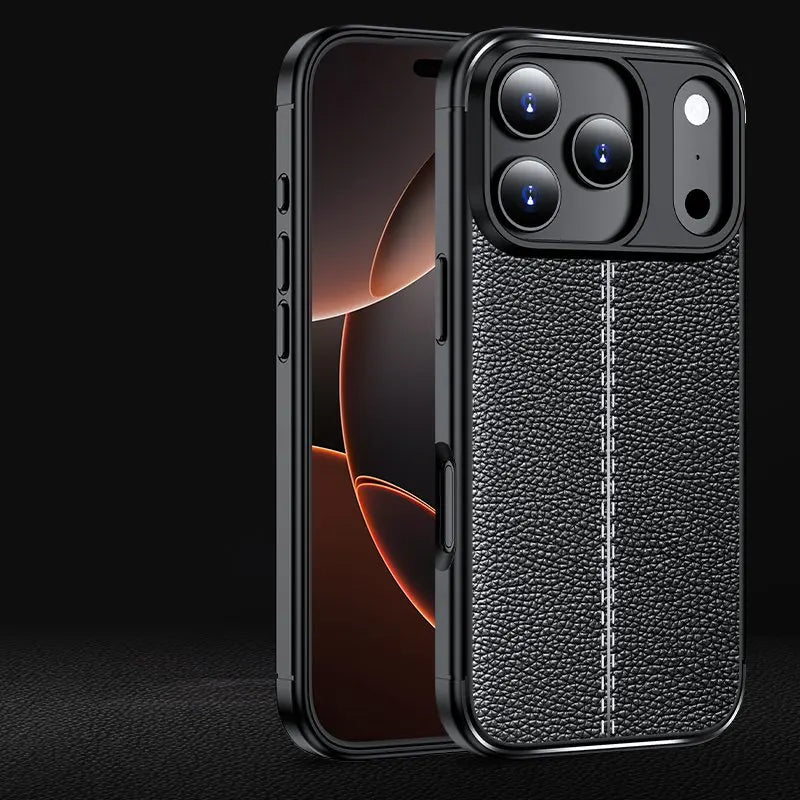 Shockproof Leather & TPU Phone Case for iPhone 17 Series