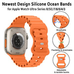 Durable Silicone Ocean Strap for Apple Watch