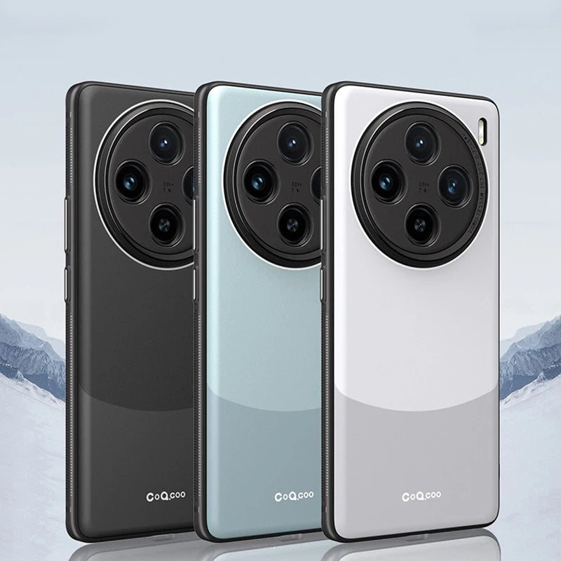 Fashion Soft TPU Contrasting Color Case with Lens Protection for Vivo X100 Pro