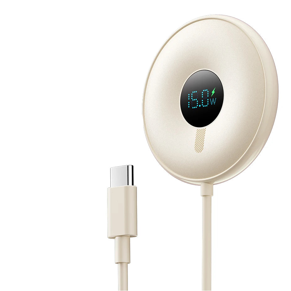 Essager 15W MagSafe-Compatible Wireless Charger with Digital Display