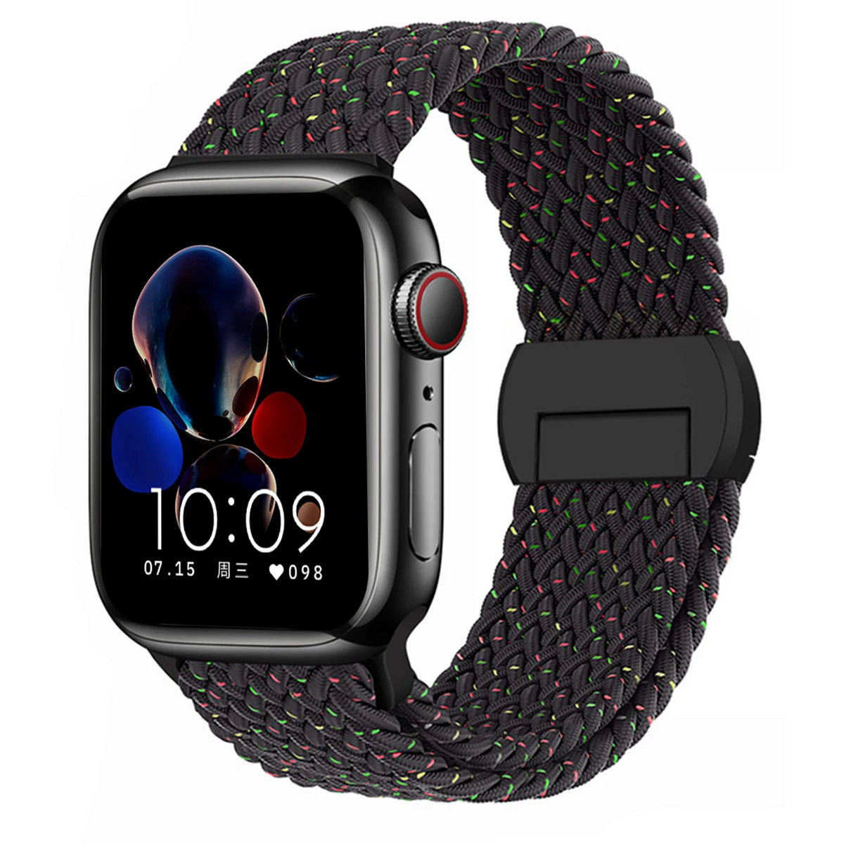 Stretchable Braided Solo Loop with Magnetic Closure for Apple Watch