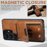 Luxury Leather Wallet Case with Kickstand for Samsung Galaxy S26 Ultra