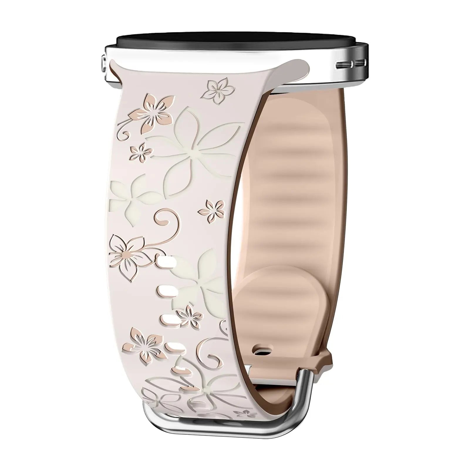 Bauhinia Print Silicone Band for Samsung Galaxy Watch 8 and Galaxy 8 Classic
