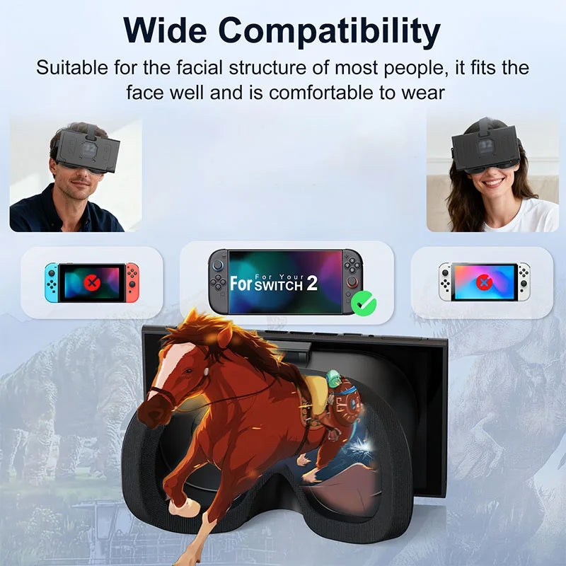 High-Definition 3D VR Eye Mask for  Nintendo Switch 2 Console
