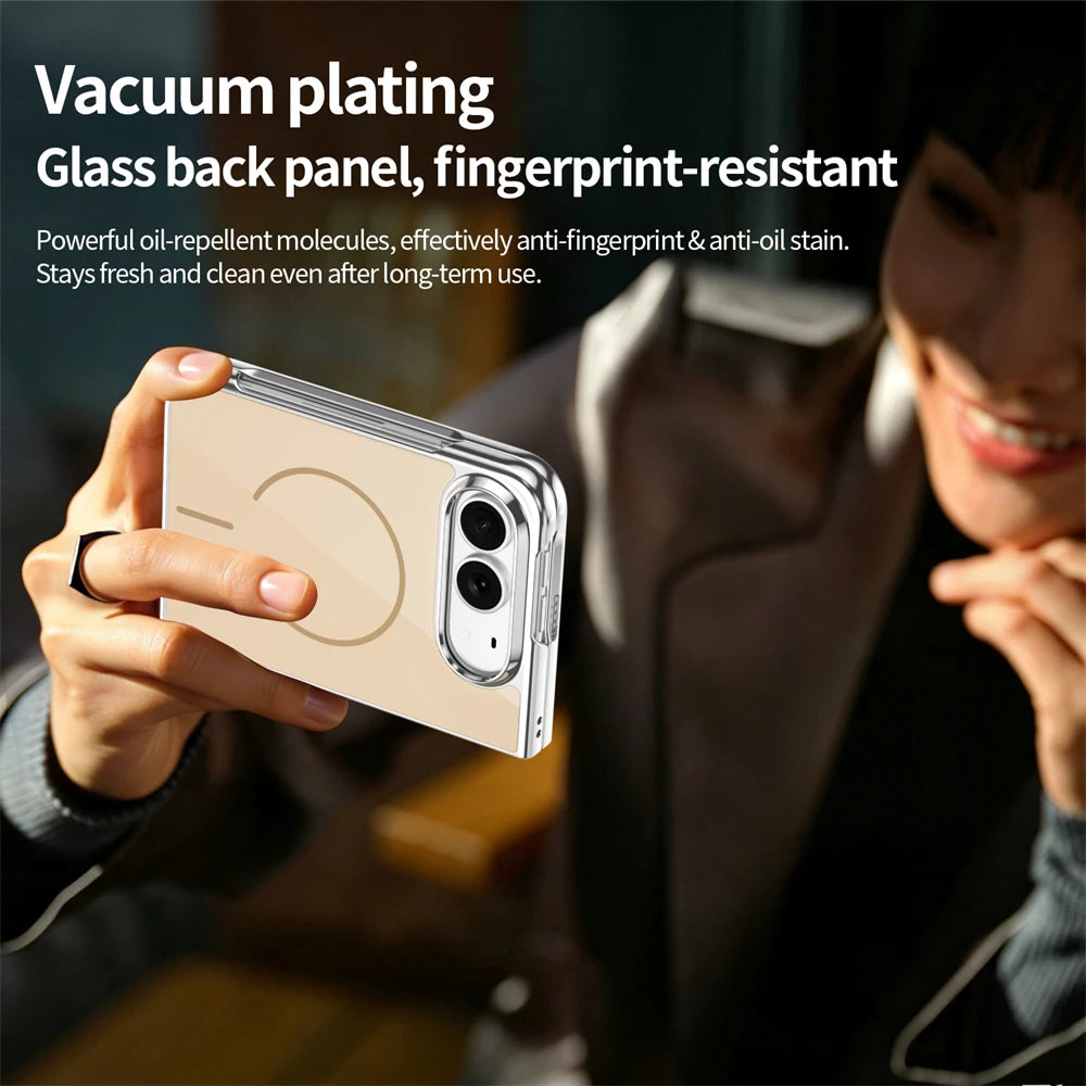 Tempered Glass Screen Protector Case with MagSafe Compatibility for iPhone Duo