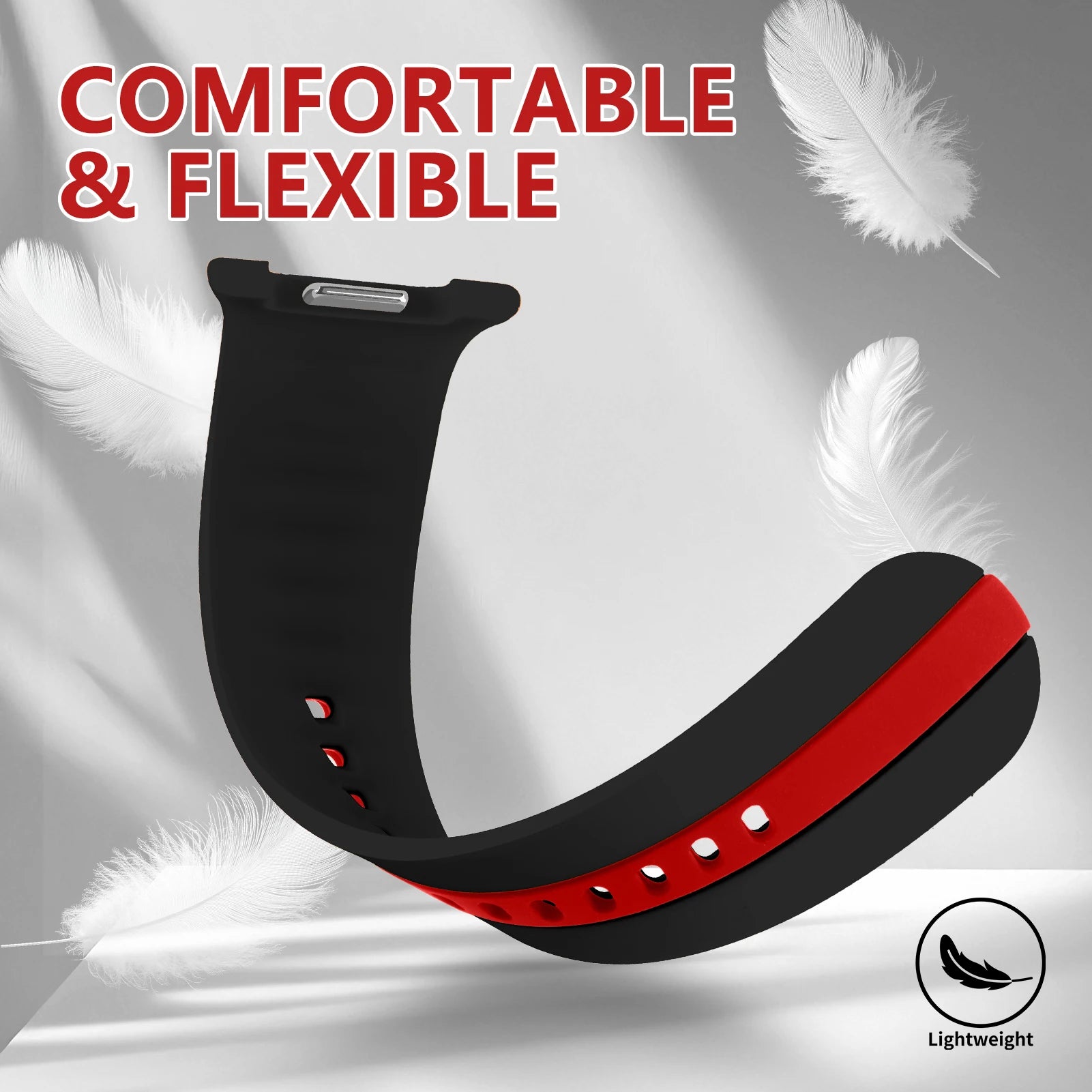 Sport Two-Tone Silicone Band for Samsung Galaxy Watch 8 & Galaxy Watch 8 Classic