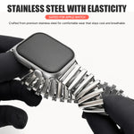 Elastic Stainless Steel Watch Band for Apple Watch