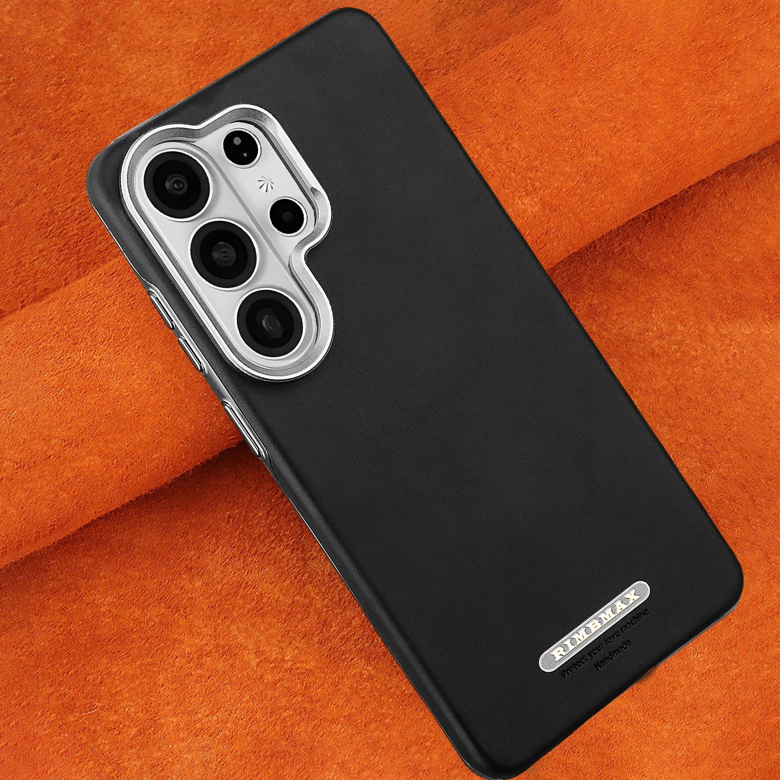 Samsung Galaxy S26 Series Luxury Magnetic Leather Case with Lens Protection