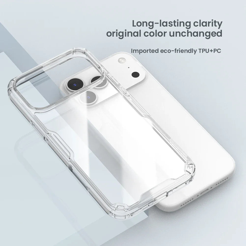 Clear Anti-Scratch PC+TPU 360° Protective Case for iPhone 17 Series