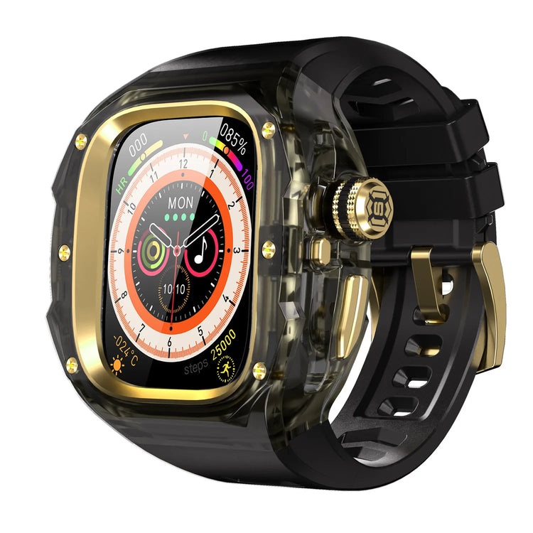 Clear Rugged Case with Silicone Band for Apple Watch Ultra