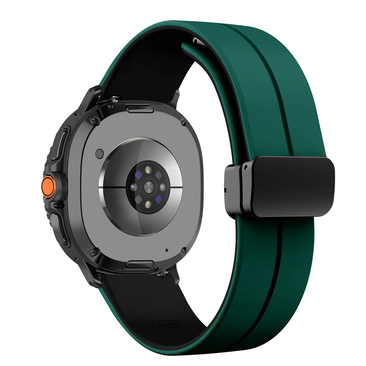 Silicone Magnetic Buckle Strap for Samsung Galaxy Watch 8 /  Galaxy Watch 8 Classic