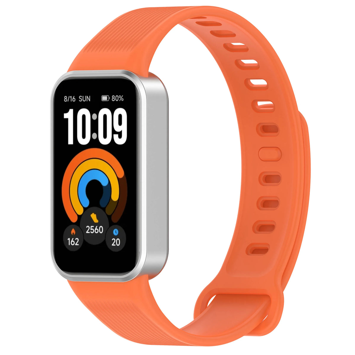 Silicone Ribbed Band with Adjustable Buckle for Xiaomi Smart Band 11 Active