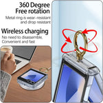 Luxury Hard Protective Case with Ring for Samsung Galaxy Z Flip 6