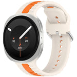 Perforated Silicone Strap with Ribbed Texture for Samsung Galaxy Watch 9