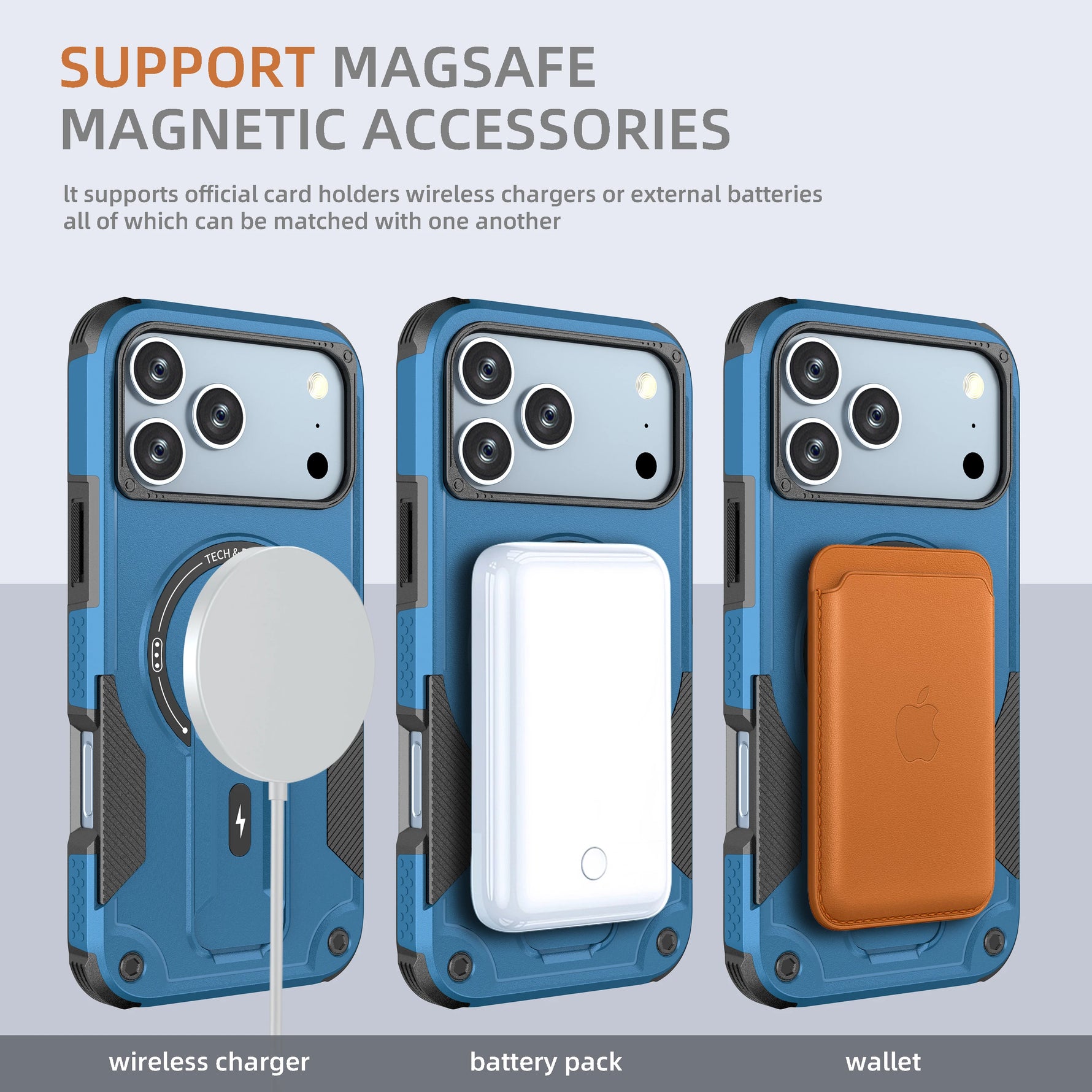iPhone 17 Series Protective MagSafe Case with Kickstand