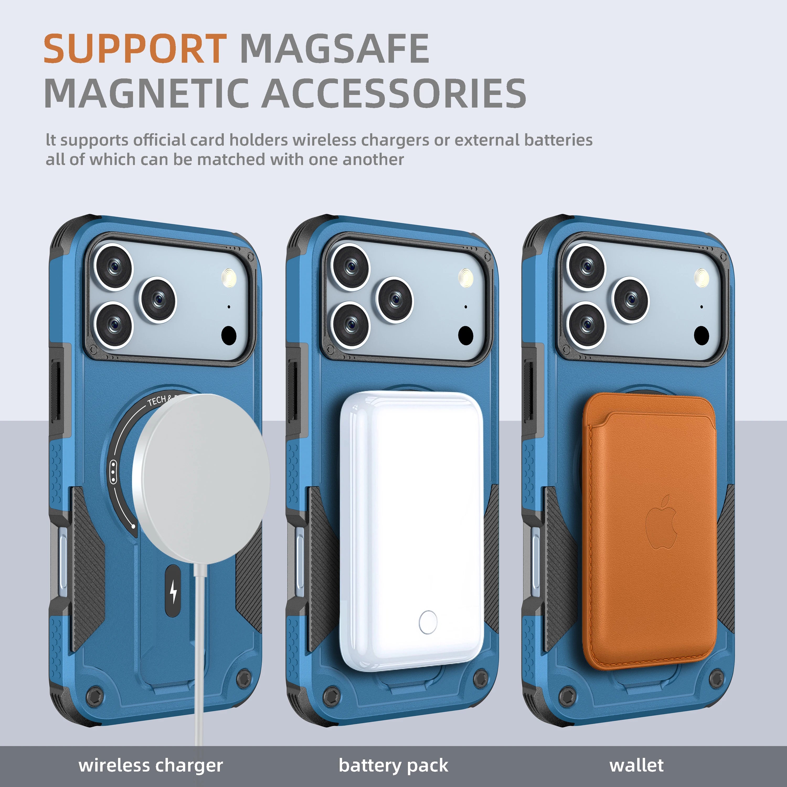 iPhone 17 Series Protective MagSafe Case with Kickstand
