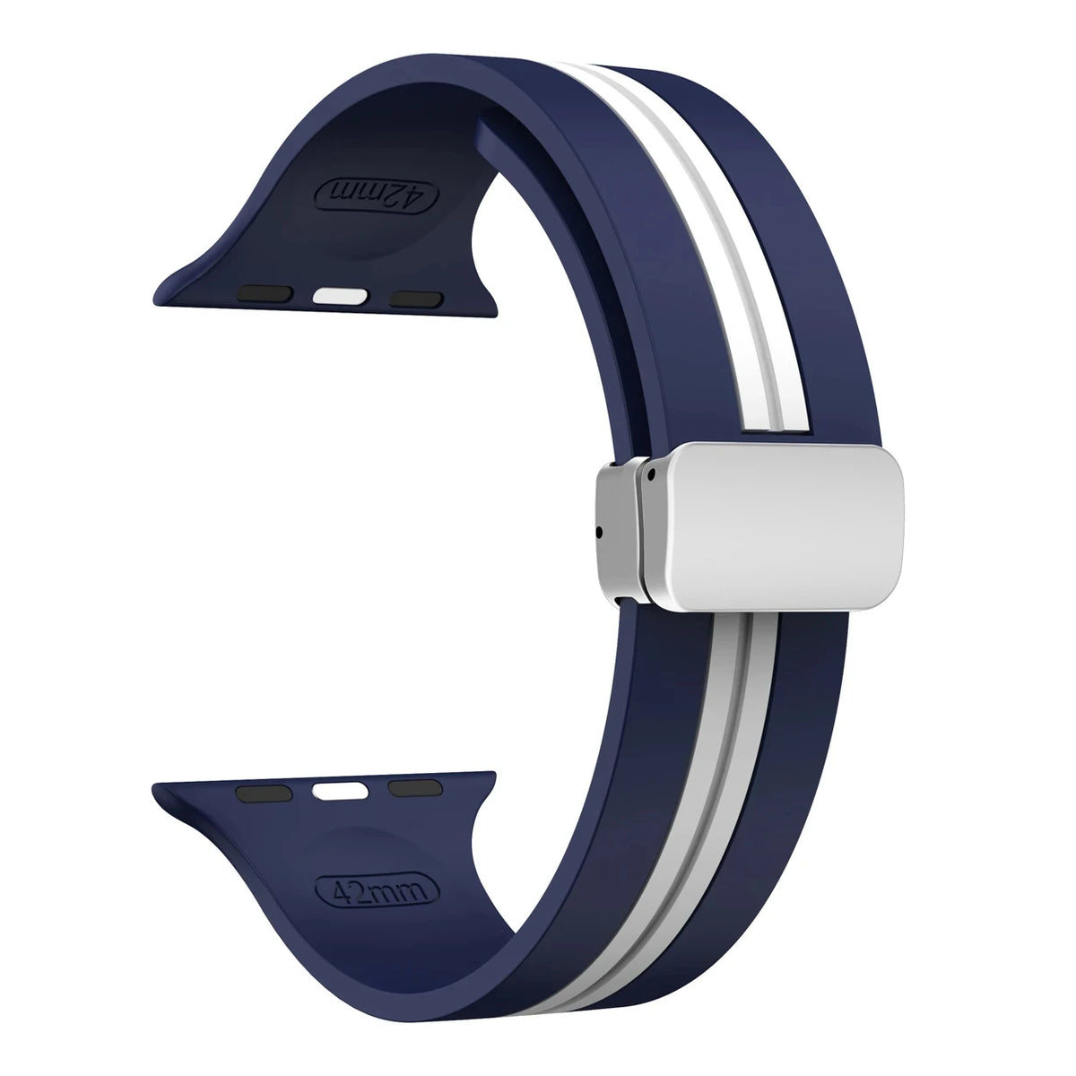 Textured Dual-Layer Band with Pin-and-Hole Adjustment for Apple Watch