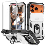 Heavy-Duty Military Armor Case with Sliding Camera Protection for iPhone 17 Series