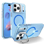 iPhone 17 Series Glamorous Glitter MagSafe Case with Lens Stand