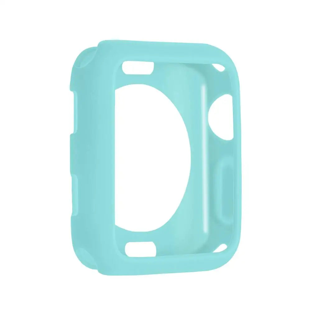 Candy Color Soft Silicone Bumper Case for Apple Watch