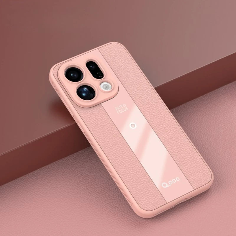 Luxury Litchi Leather Magnetic Case for OPPO Find X9 / X9 Pro