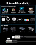 VOLTME 60W Nylon Braided USB-C to USB-C Charger Cable