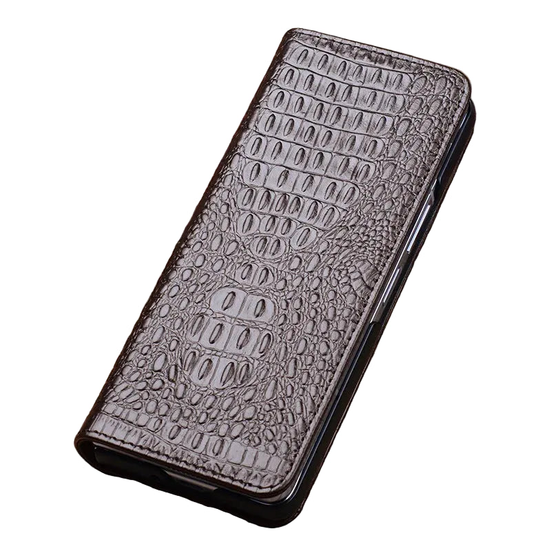 Genuine Leather Flip Cover Case with Magnetic Closure for Samsung Galaxy Z Fold 8 Ultra