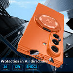 Samsung Galaxy Z Fold 7 Case with 360° Rotating Ring Stand