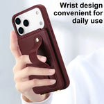 Premium PU Leather Stand Wallet Case for iPhone 17 Series