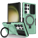 Samsung Galaxy S25 Series Magnetic Hybrid Armor Case with Ring Holder