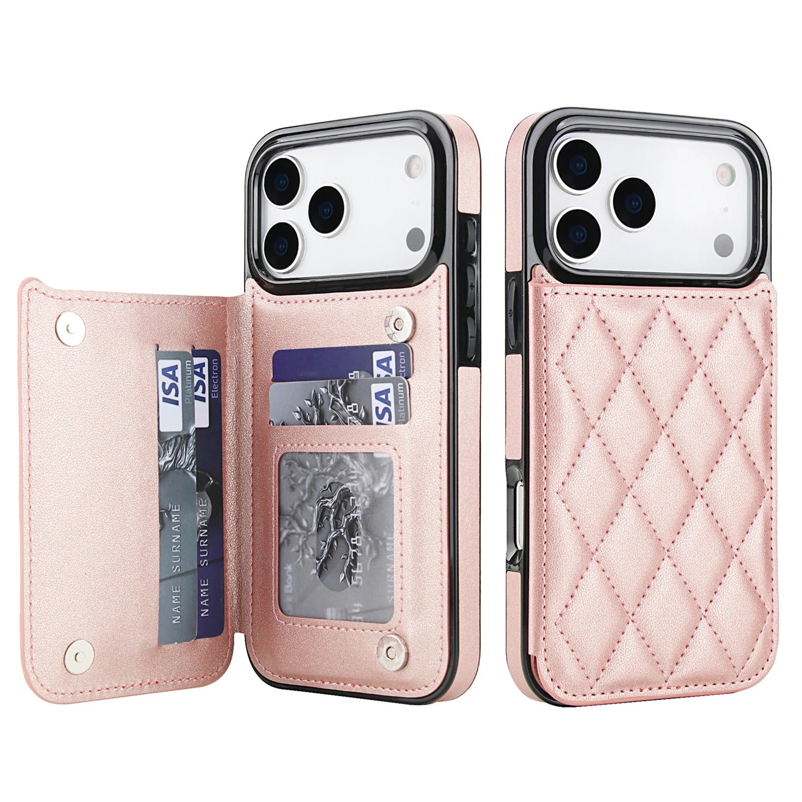 Small Fragrance Style Leather Wallet Case for iPhone 17 Series