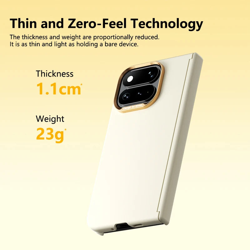 Ultra-Thin Alloy Frame Case with Hidden Magnetic Ring for Google Pixel 11 Pro Fold