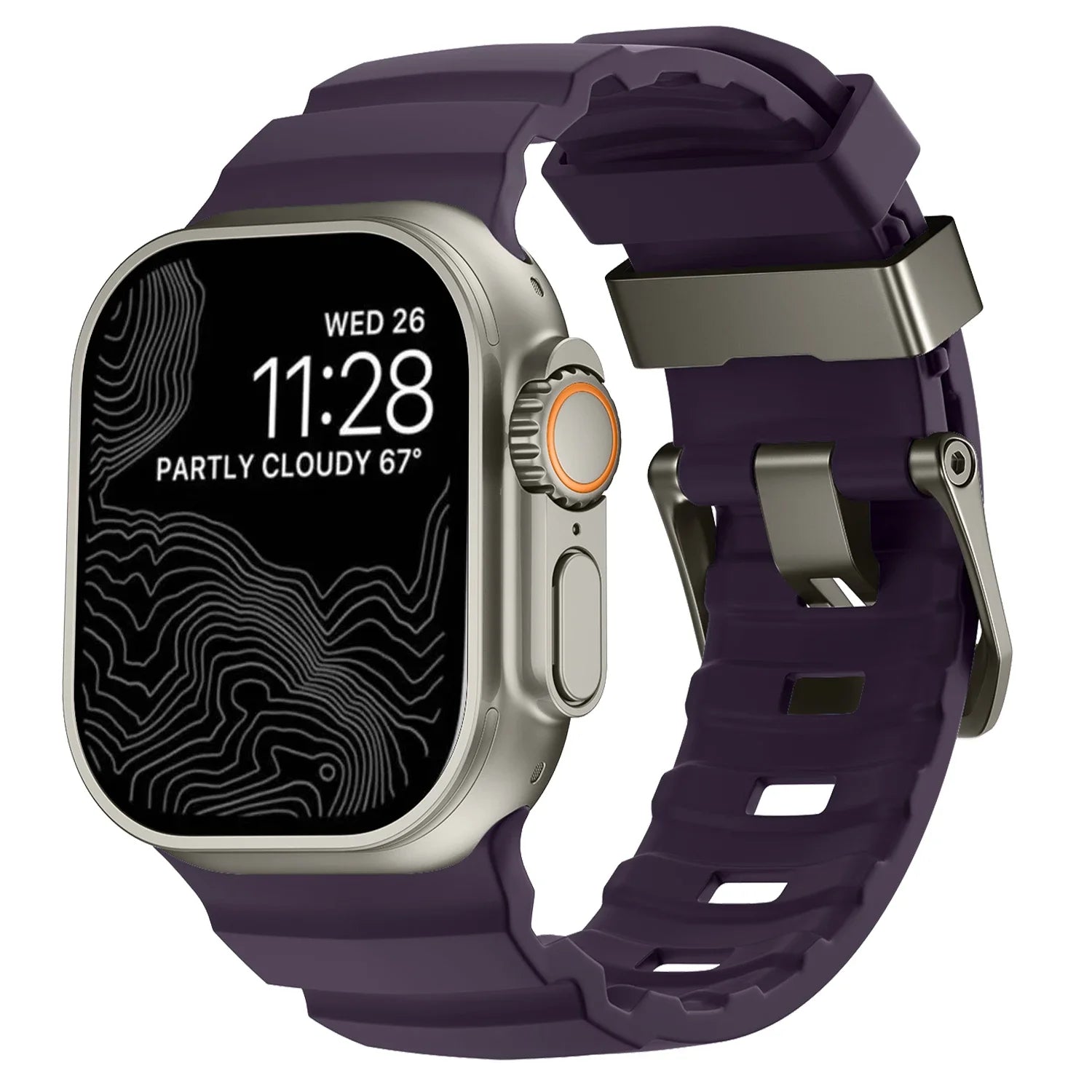 Durable Trail Silicone Replacement Strap for Apple Watch