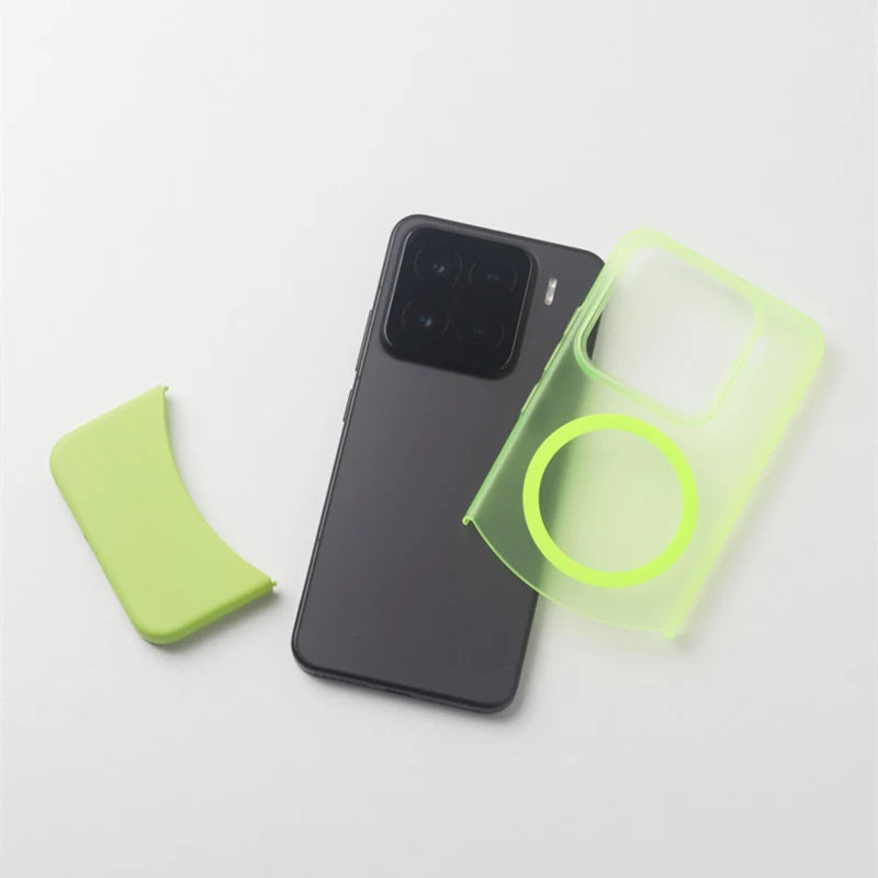 Fluorescent Green Slim Matte Magnetic Case for Xiaomi 15 Series