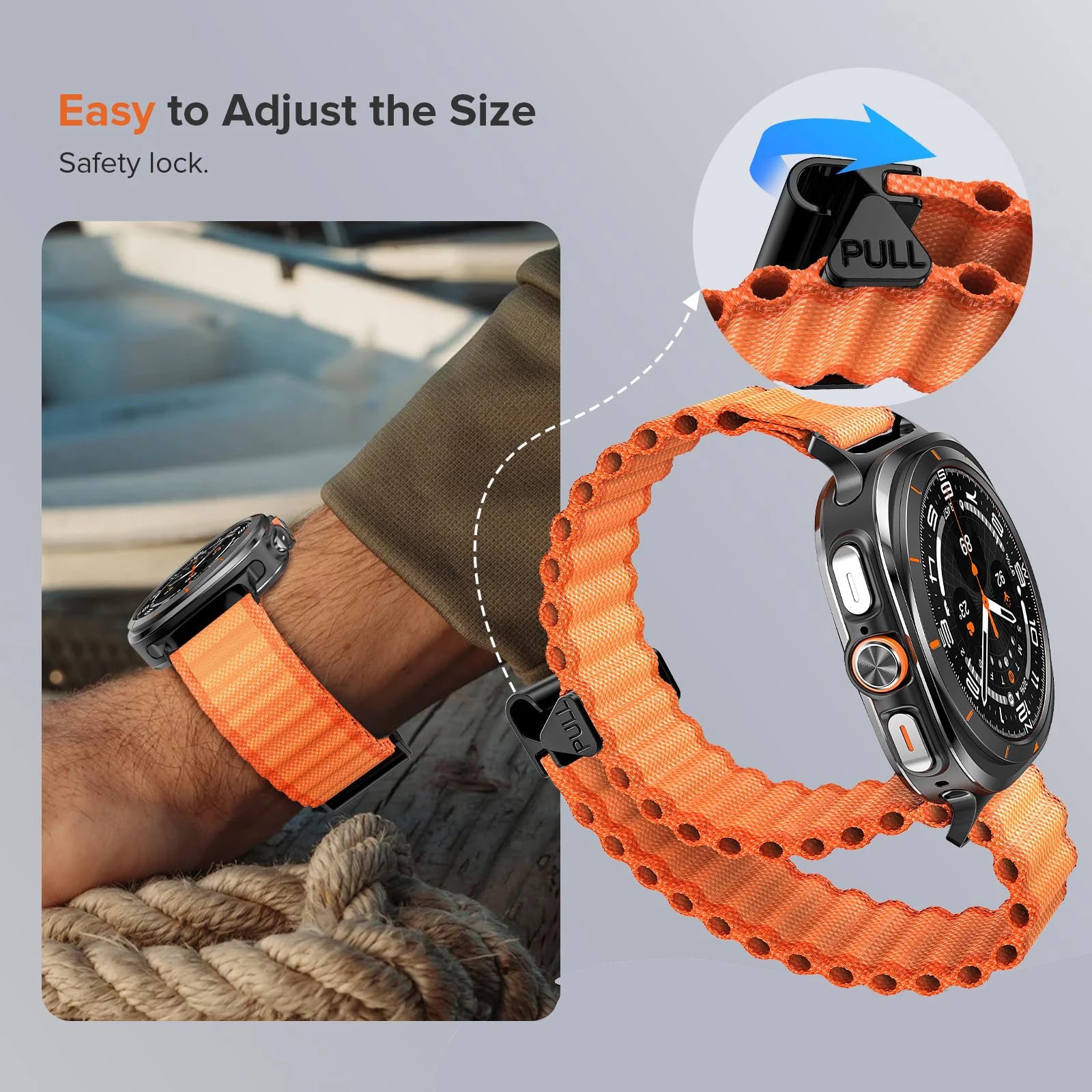 Trail Nylon Strap for Samsung Galaxy Watch Ultra and Samsung Galaxy Watch Ultra (2025)