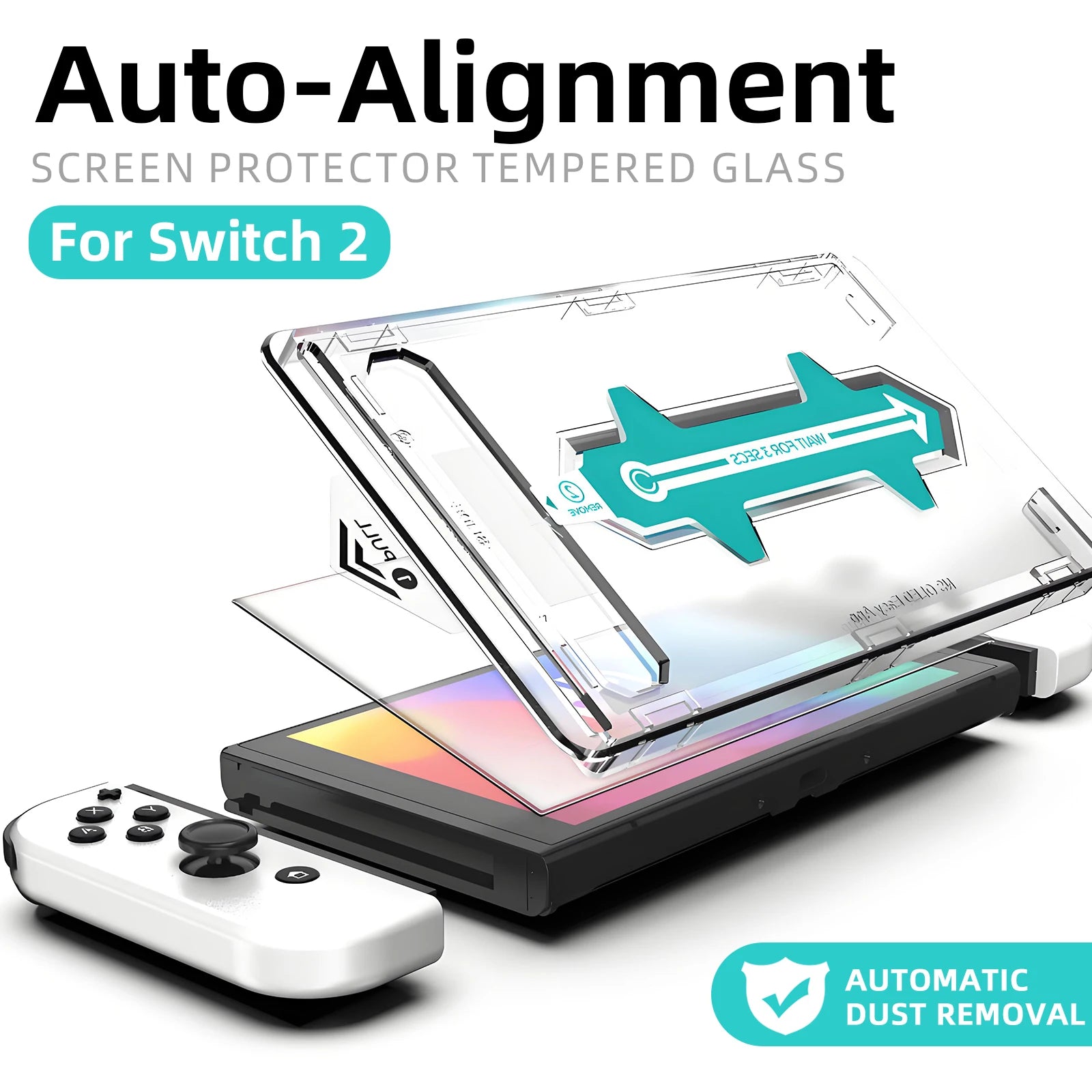 Auto-Alignment Tempered Glass for Nintendo Switch 2