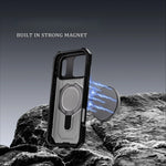 iPhone 17 Series MagSafe Case with 360° Stand Reinforced Corner Protection